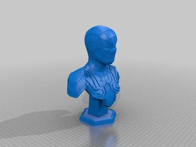 IRON SPIDER BUST: ПРОВЕРЕН И ГОТОВ К 3D ПЕЧАТИ