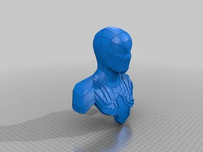 IRON SPIDER BUST: ПРОВЕРЕН И ГОТОВ К 3D ПЕЧАТИ