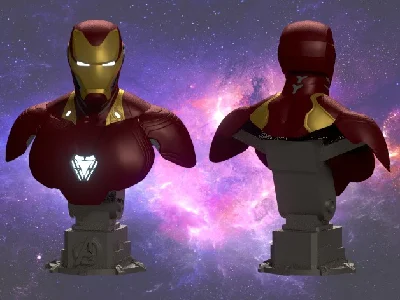 IRON MAN MARK 50 BUST: TESTED AND READY FOR 3D PRINTING