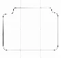 HYUNDAI SONATA VI NF 2005-2010 Templates for car mats