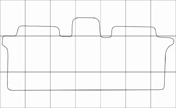 HYUNDAI TRAJET 2004-- Templates for car mats