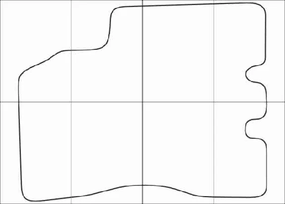 HYUNDAI TUCSON 2004-10 Templates for car mats