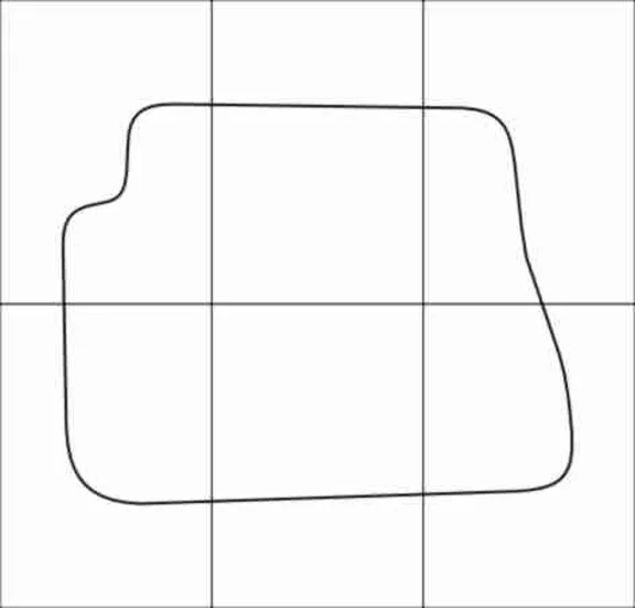 KIA PIKANTO 2004-11 Templates for car mats. Vector