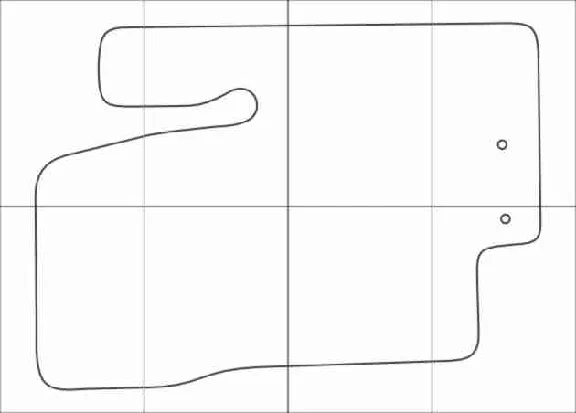 KIA VENGA 2009-16 Templates for car mats. Vector