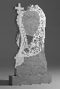 3D model of a monument for CNC milling - Heart and rose