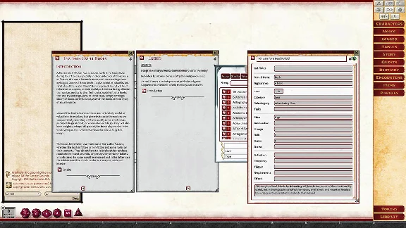 Fantasy Grounds - Rumours, Notes and Books Collection (