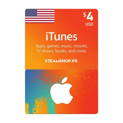 4$ iTunes Card USA🇺🇲🔥✅