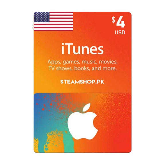 4$ iTunes Card USA🇺🇲🔥✅