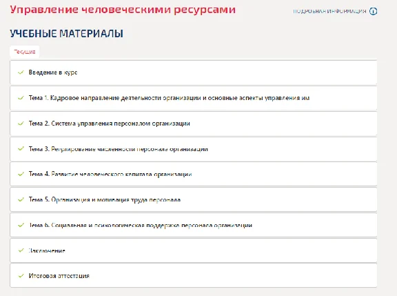 Управление человеческими ресурсами.Итоговый тест МТИ