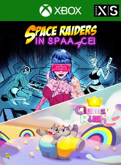 ❗SPACE RAIDERS IN SPACE + CLUMSY RUSH❗XBOX ONE/X|S🔑КОД