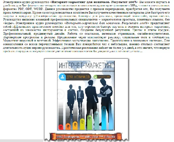The book "Internet Marketing for Beginners"