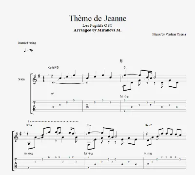 Vladimir Cosma - "Theme of Jeanne"