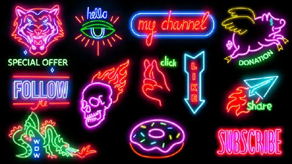 Movavi Video Editor 2024 - Neon Vlog Pack DLC