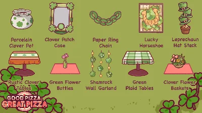 Good Pizza, Great Pizza - Rustic Green Set - St.Patrick