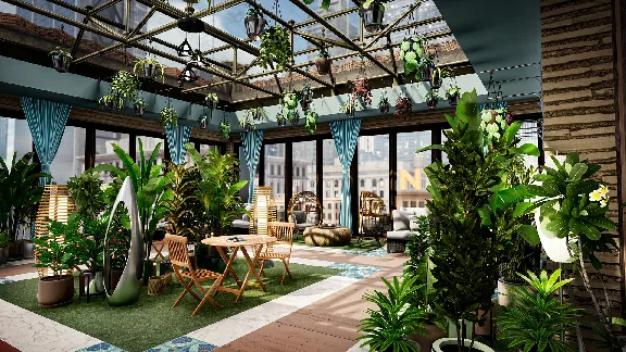 Hotel Renovator - Indoor Garden Room & Furniture Set