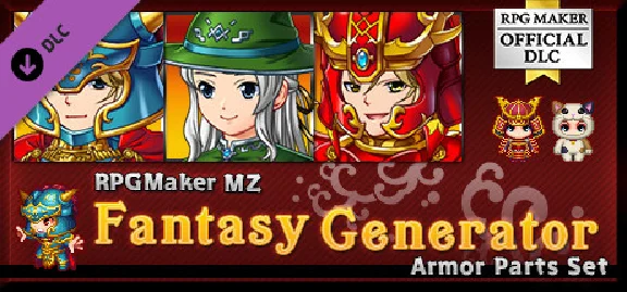 RPG Maker MZ - Fantasy Generator - Armor Parts Set DLC