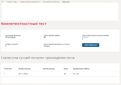 Клиентоориентированность.Компетентностный тест Синергия