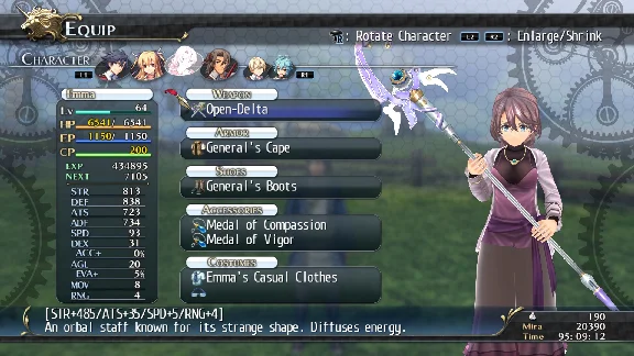 The Legend of Heroes: Trails of Cold Steel - Emma´s Cas