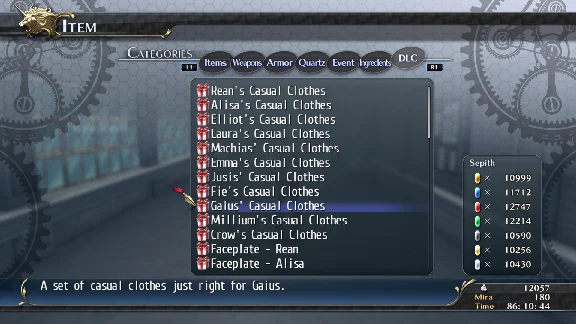 The Legend of Heroes: Trails of Cold Steel - Gaius´ Cas