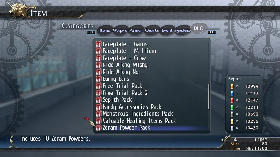 The Legend of Heroes: Trails of Cold Steel - Zeram Powd