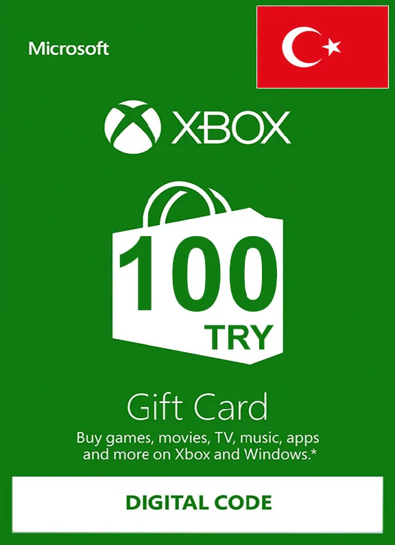 ✅  XBOX КАРТА ОПЛАТЫ - 100 TRY🇹🇷✅