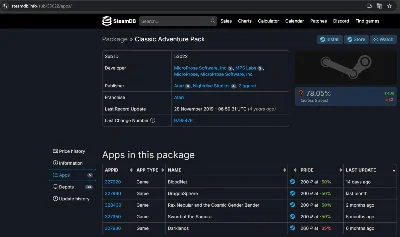Classic Adventure Pack 5 in 1 Steam Gift RU+CIS Tradabl