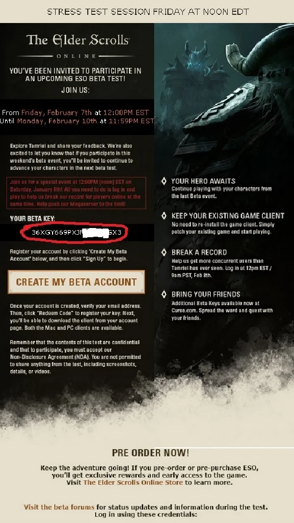 The Elder Scrolls Online Ключ ЗБТ - ИГРАЙ ПРЯМО СЕЙЧАС