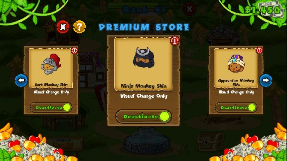 Bloons TD 5 - Samurai Ninja Monkey Skin DLC