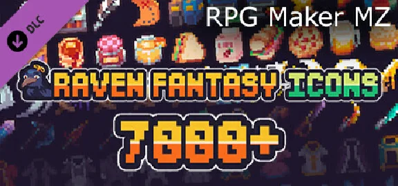 RPG Maker MZ - Raven Fantasy Icons - 7000+ DLC