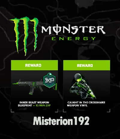 🚀🌎MONSTER ENERGY WEAPON SET CoD MW 3 + 🎁