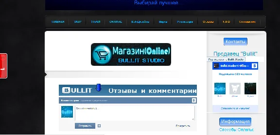 Интернет-магазин (Bullit-Studio v2.00)  ( digiseller )