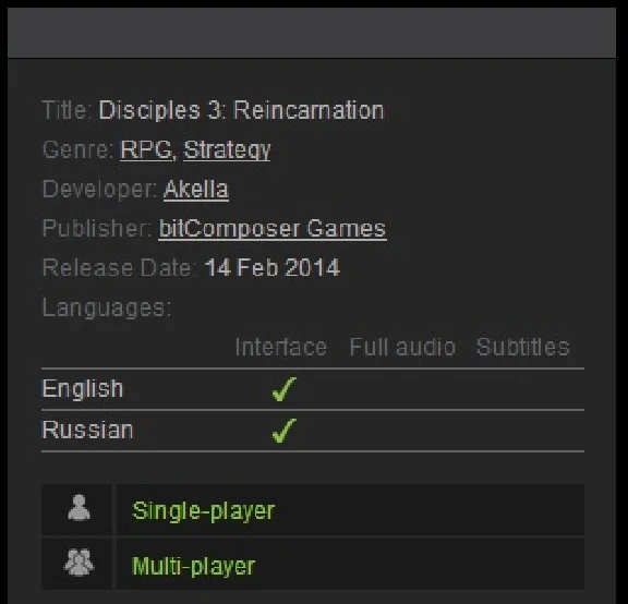 Disciples 3: Reincarnation (Steam Gift  Region Free)