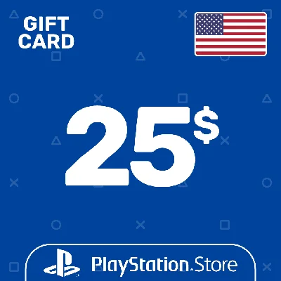 ⭐️PSN Top Up Card 25$ (USD) USA