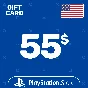 ⭐️PSN Top Up Card 55$ (USD) USA