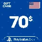 ⭐️PSN Top Up Card 70$ (USD) USA