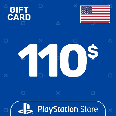 ⭐️PSN Top Up Card 110$ (USD) USA