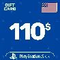 ⭐️PSN Top Up Card 110$ (USD) USA