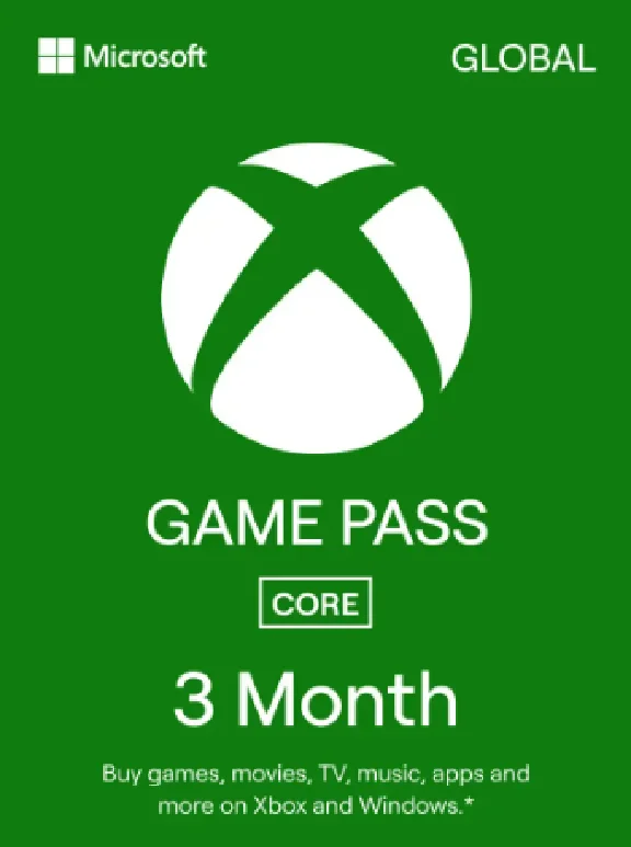 XBOX Core Game Pass 3 Months Global