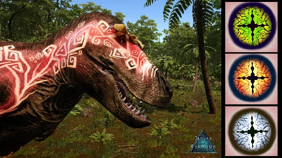 Beasts of Bermuda Tyrannosaurus rex Supporter Warpaint
