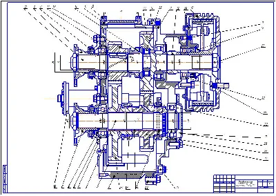 Чертеж Раздаточная коробка ЗиЛ-131