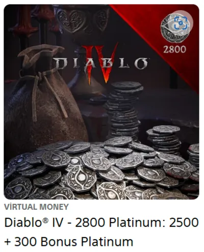 💥Diablo IV: 500-18500  Платины 🔵 PS4/PS5 🔴TR🔴