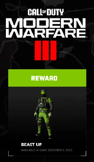 🚀🌎СКИН ОПЕРАТОРА "BEAST UP" MONSTER ENERGY / COD MW 3
