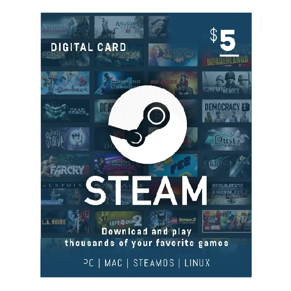 💵 Подарочная карта кошелька Steam - 5$ НЕ GLOBAL