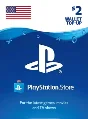 🔶PSN 2 USD $ USA [Official Key] Top Up | Gift Card