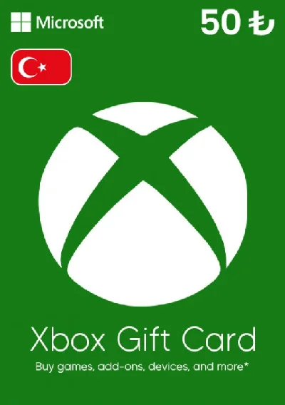 XBOX GIFT CARD - 50₺ TRY TL LIRA (TURKEY) 🇹🇷🔥TR TUR