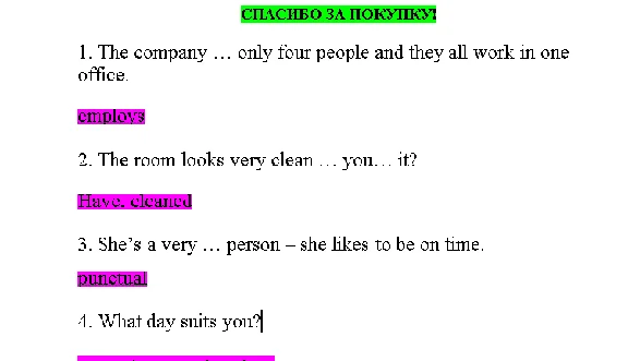 English language - 1st semester (Answers to the Synergy