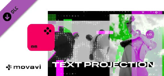 Movavi Video Suite 2024 - Text Projection Overlay Pack
