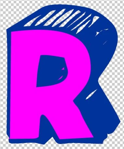 Рисованный латинский алфавит в векторе