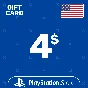 ⭐️PSN Top Up Card 4$ (USD) USA