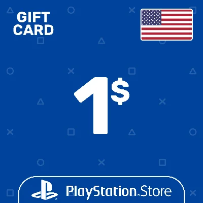 ⭐️PSN Top Up Card 1$ (USD) USA